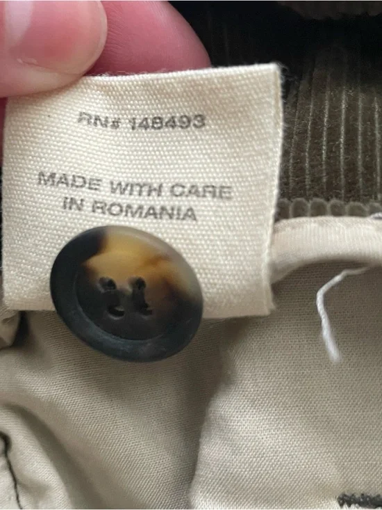 Doen Nelda Corduroy Pant Dark Green Olive Sz 4-6 Womens - Picture 7 of 16